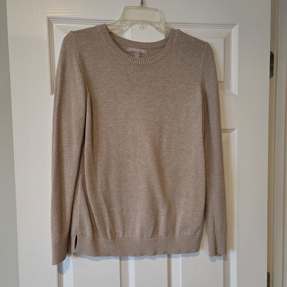 Banana Republic Taupe Crewneck Sweater‎